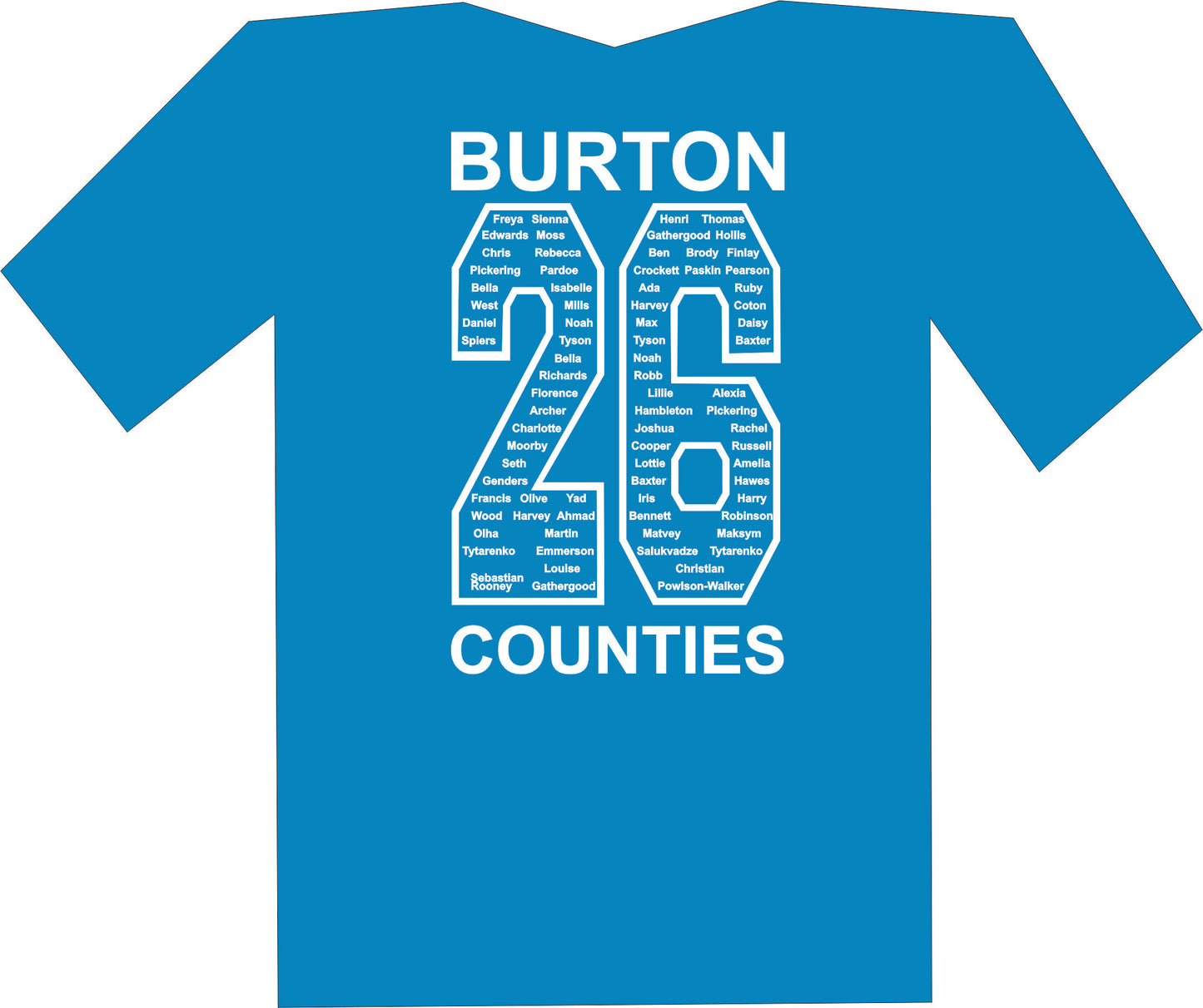 Burton Amateur Swim Counties Shirts