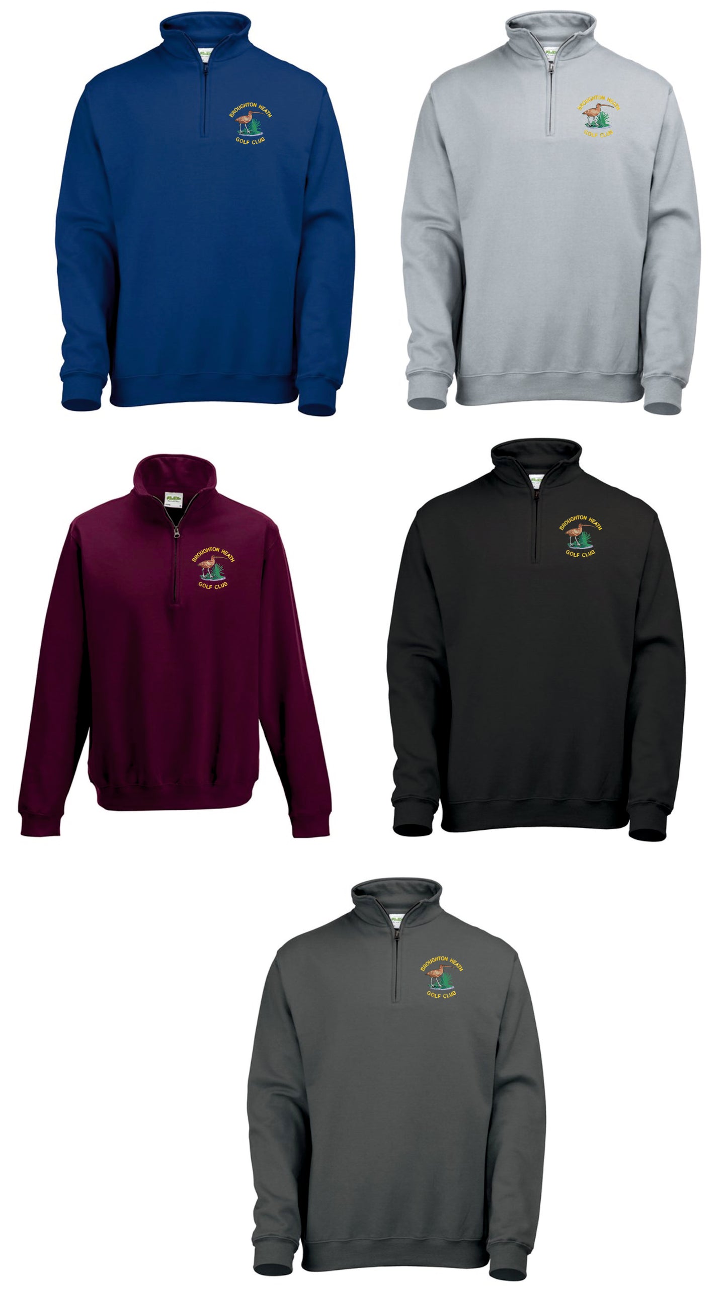 Broughton Heath Golf Club Sophomore 1/4 zip Jacket
