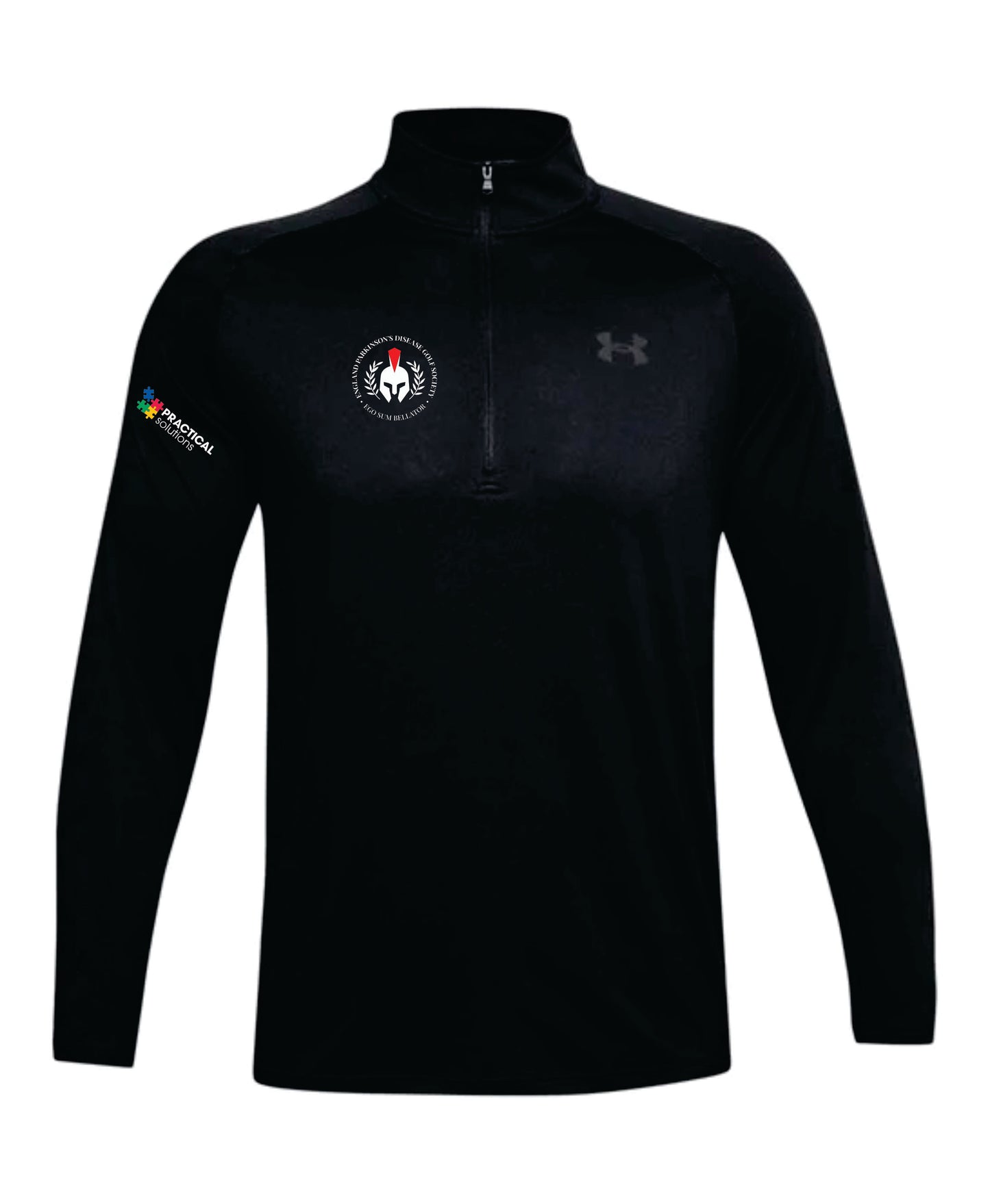 England Parkinson's Golf Society Under Armour 1/2 zip long sleeve Mid Layer