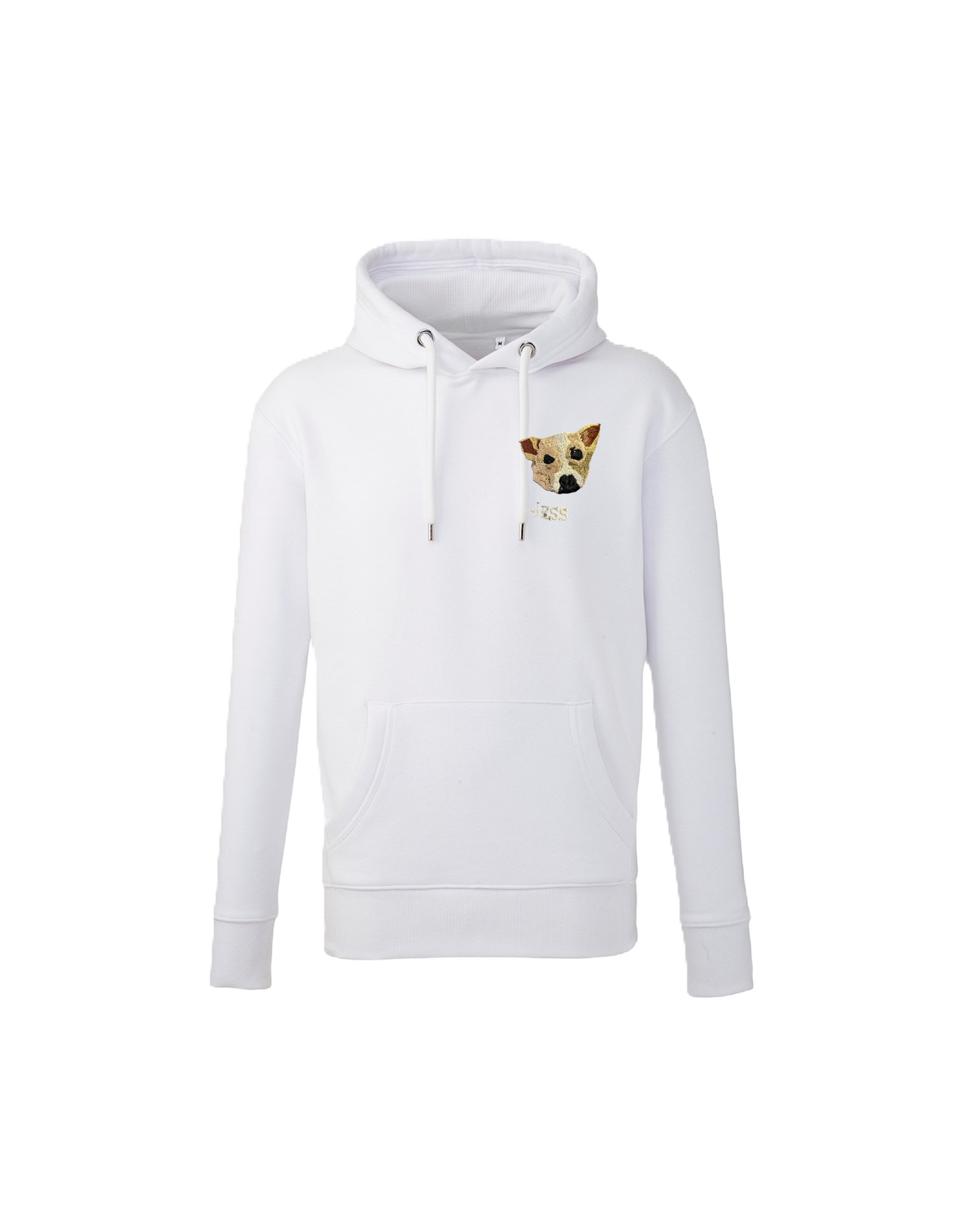 Embroidered Pet Portrait Organic Hoodie