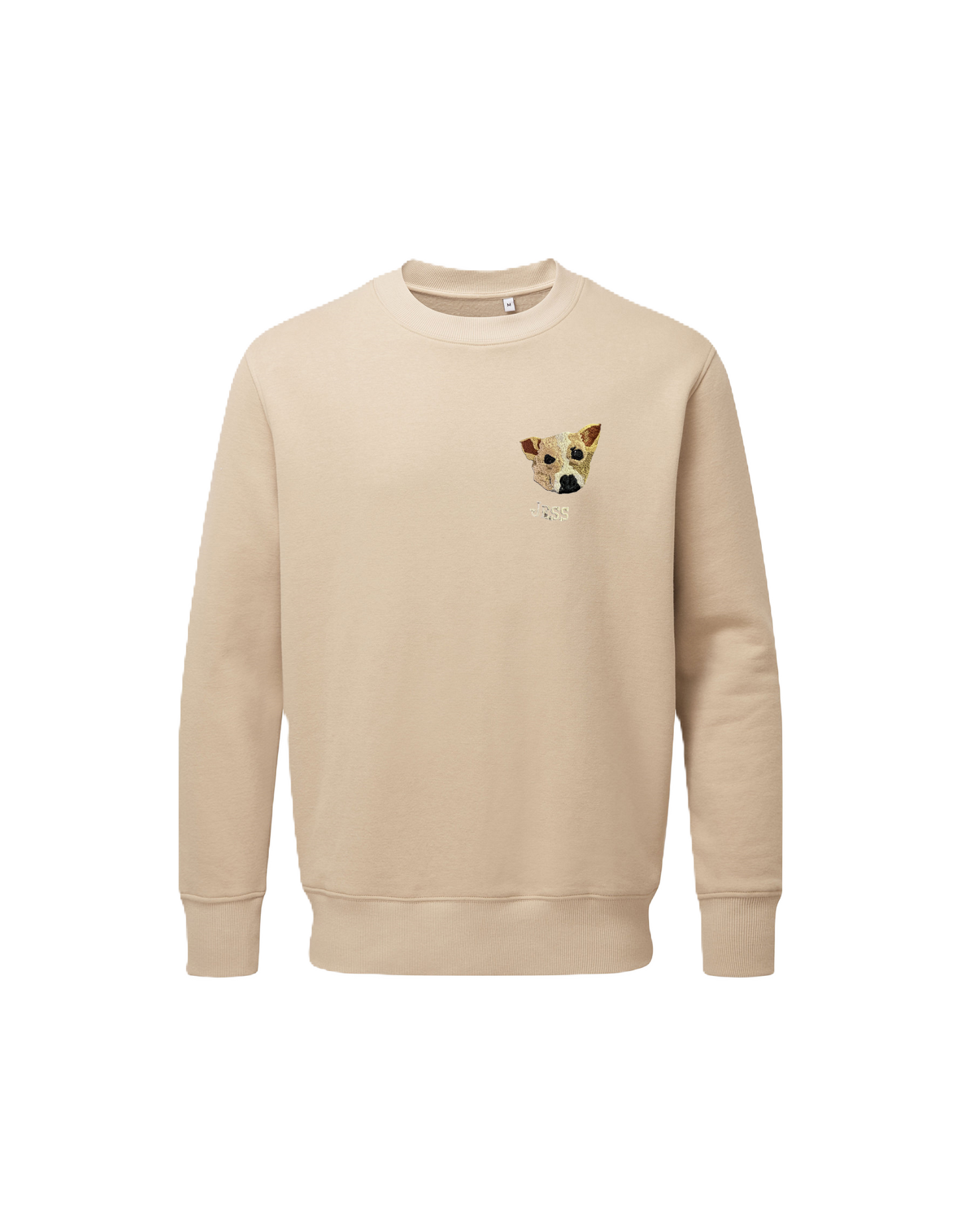 Embroidered Pet-Portrait Organic Sweatshirt