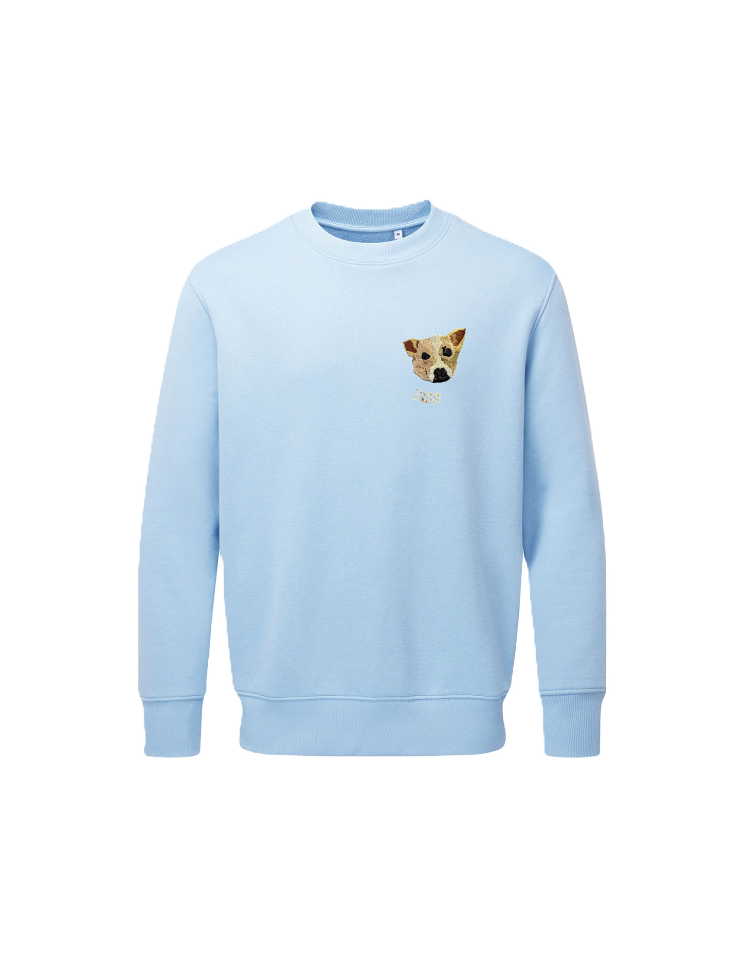 Embroidered Pet-Portrait Organic Sweatshirt