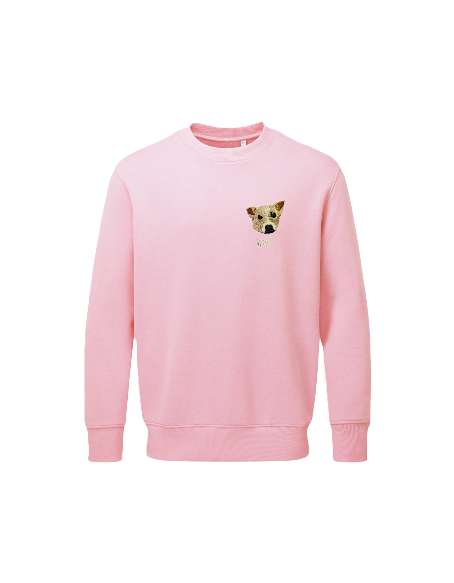 Embroidered Pet-Portrait Organic Sweatshirt