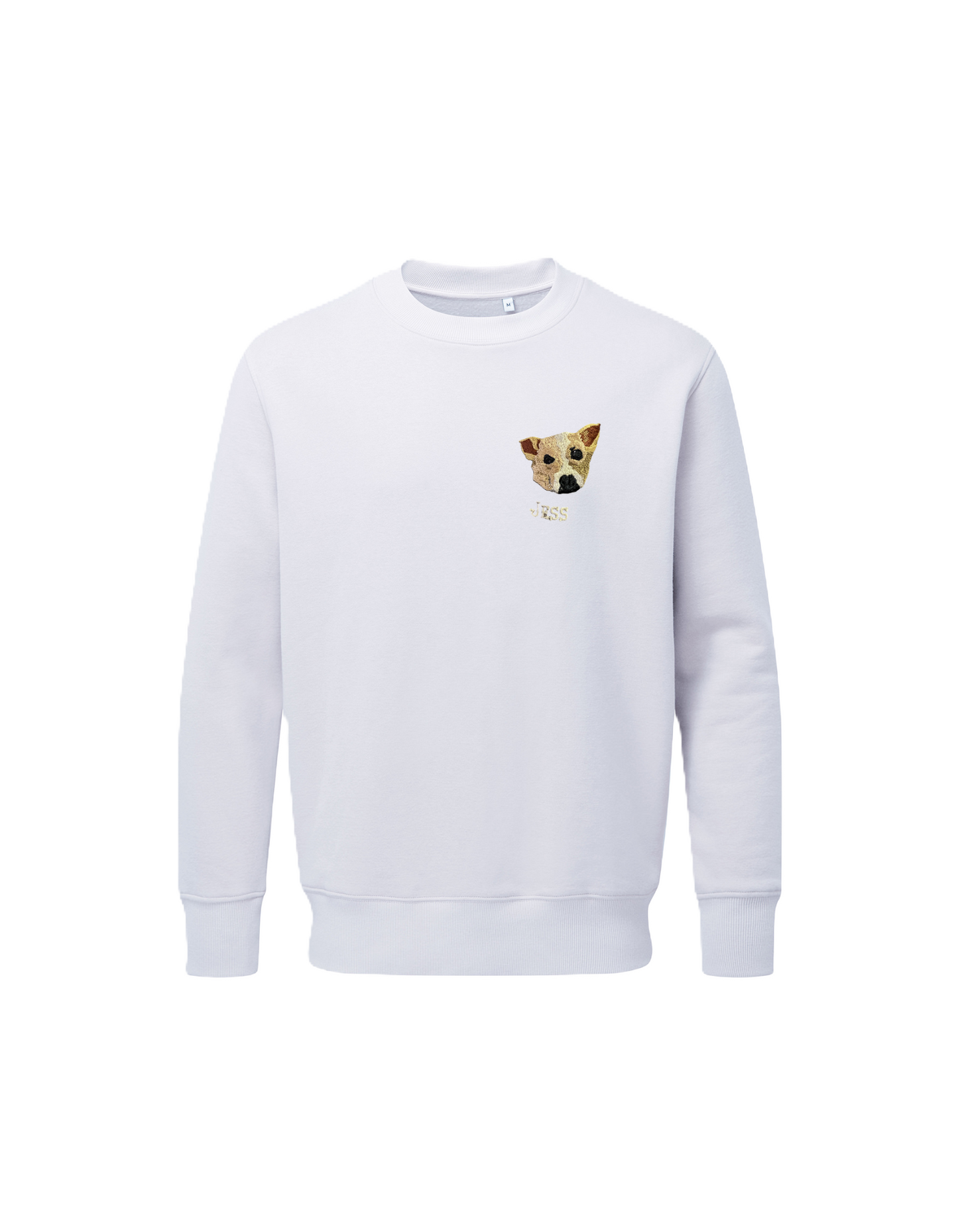 Embroidered Pet-Portrait Organic Sweatshirt