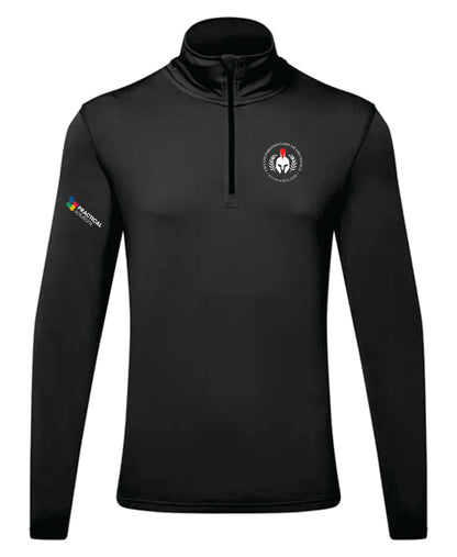 England Parkinson's Golf Society recycled long sleeve brushed back ¼ zip top