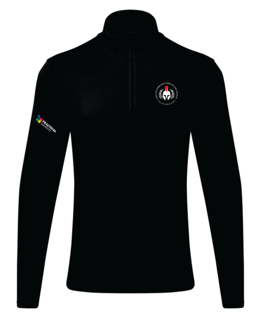 England Parkinson's Golf Society recycled long sleeve brushed back ¼ zip top