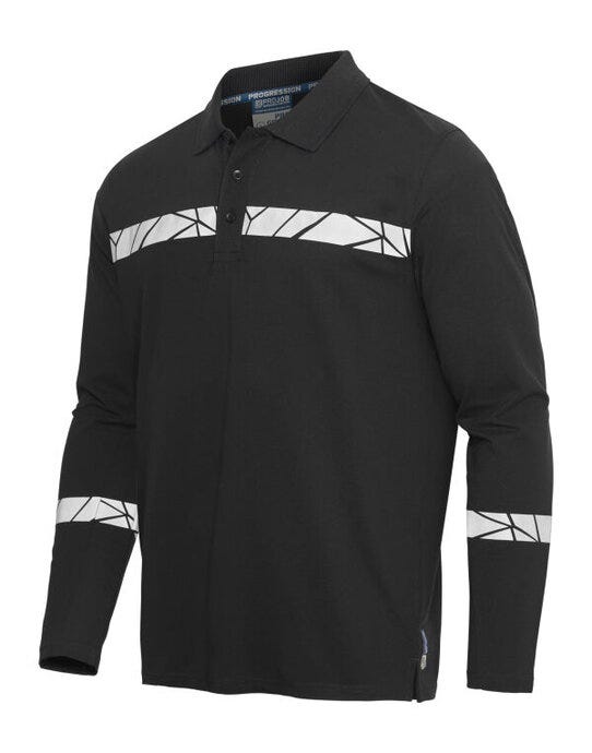ProJob Progression 7004 Long Sleeve Pique Polo - personalised by IPM Teamwear