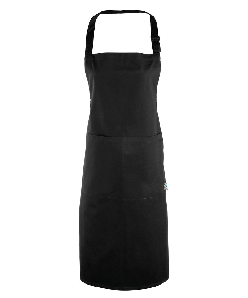 Cotton bib apron, organic and Fairtrade certified - personalised by IPM Teamwear