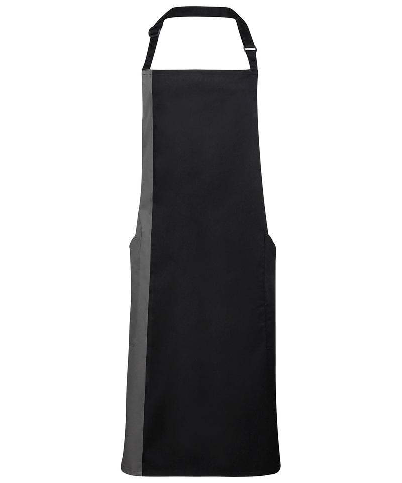 Contrast bib apron - personalised by IPM Teamwear
