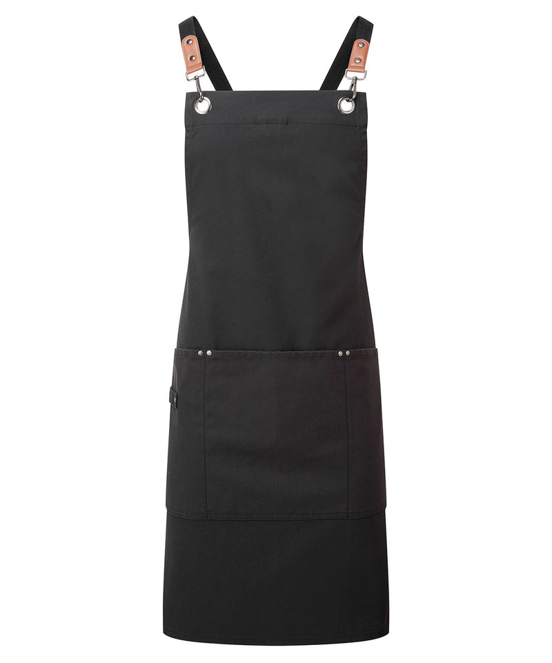 Clip 'n' Clasp cross-back bib apron - personalised by IPM Teamwear