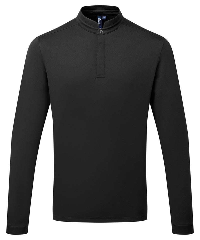 Essential Coolchecker® long sleeve chef's shirt - personalised by IPM Teamwear