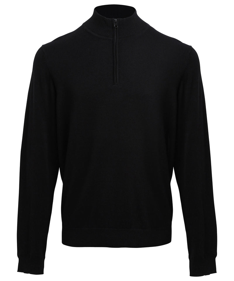 1/4 zip knitted sweater - personalised by IPM Teamwear