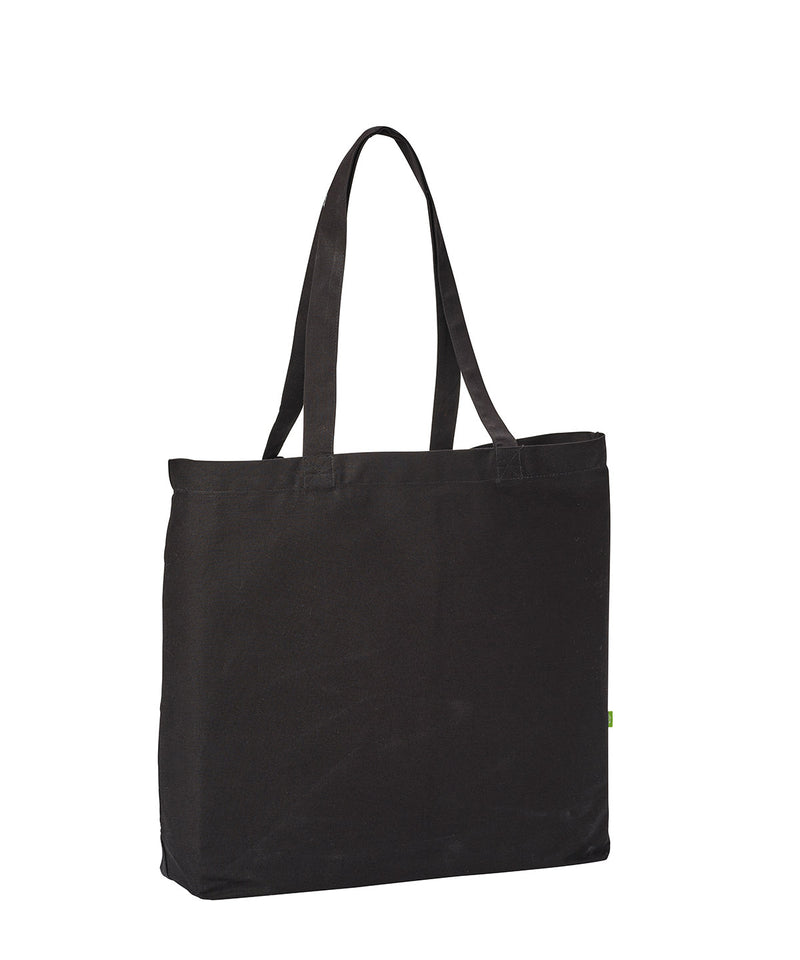 Organic canvas 'flat base' landscape shopper - personalised by IPM Teamwear