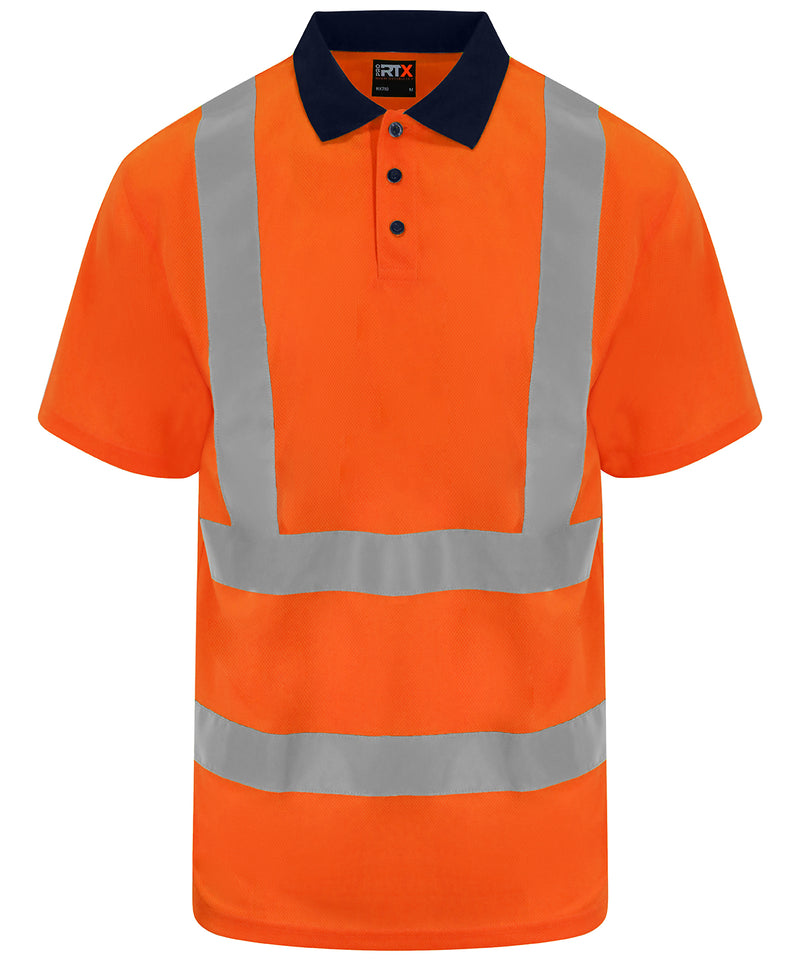 High visibility polo - personalised by IPM Teamwear