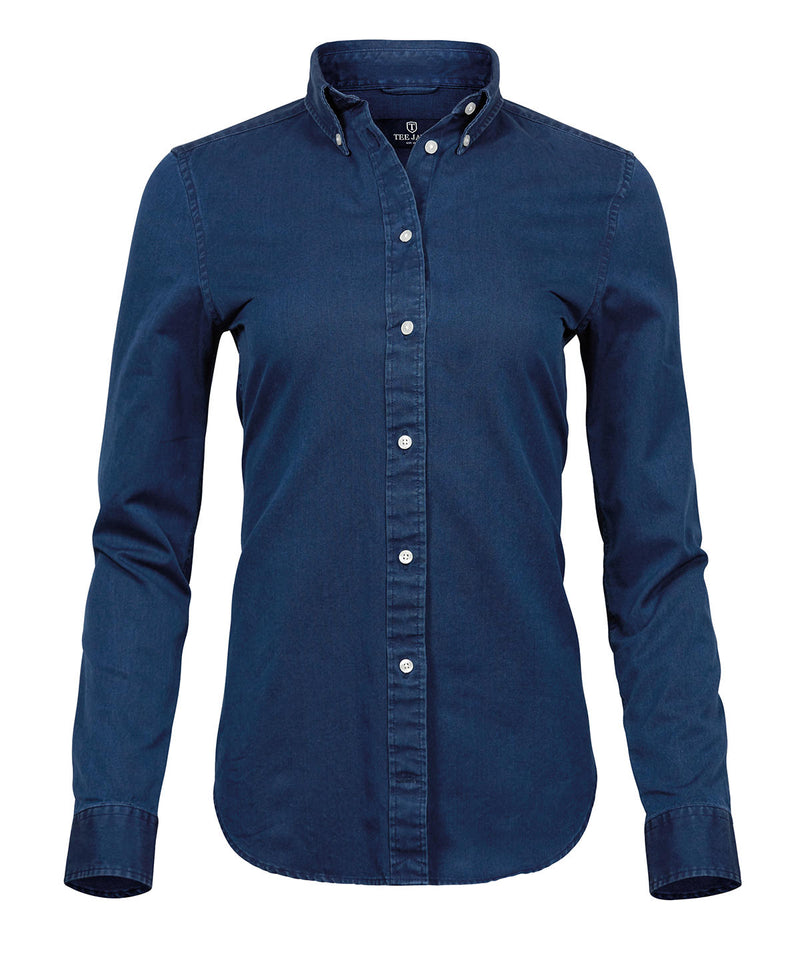 Women's casual twill shirt (4003) - personalised by IPM Teamwear