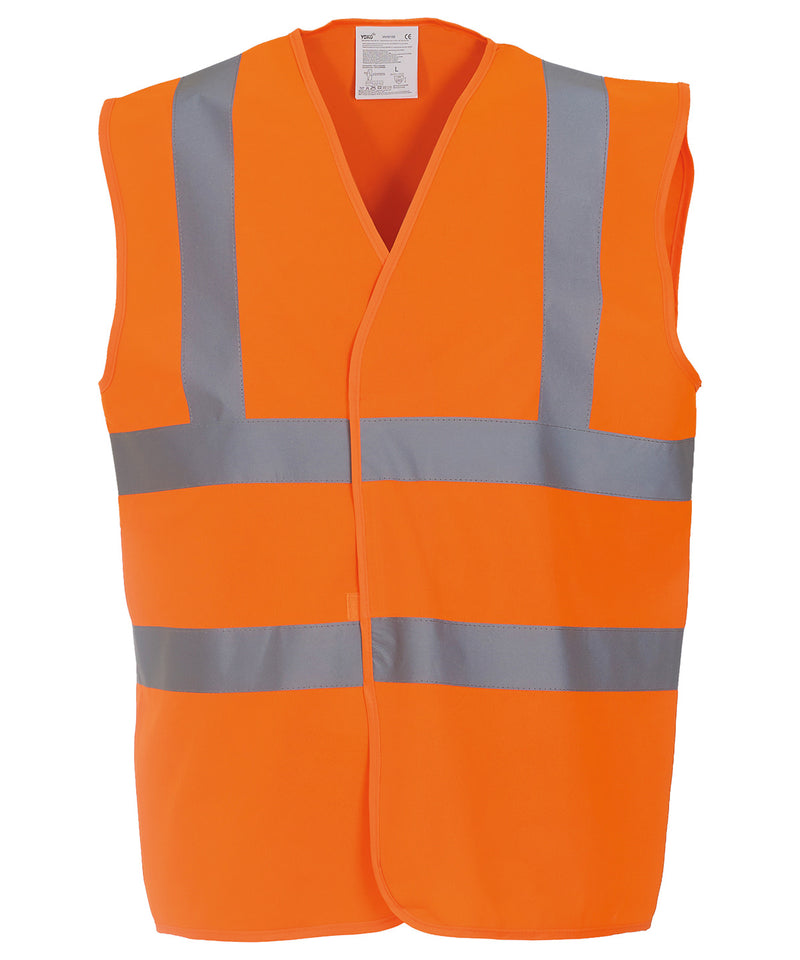 Hi-vis 2-band-and-braces waistcoat (HVW100) - personalised by IPM Teamwear