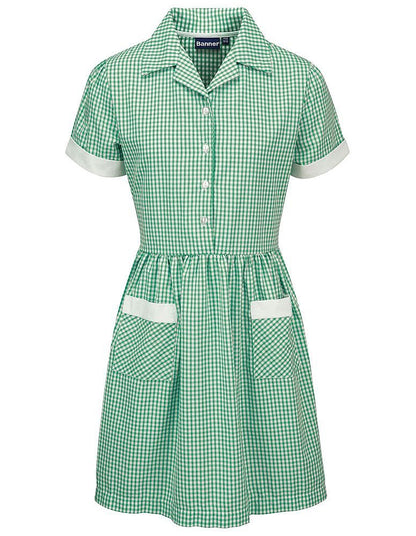 Ayr Corded Gingham Dress Blue