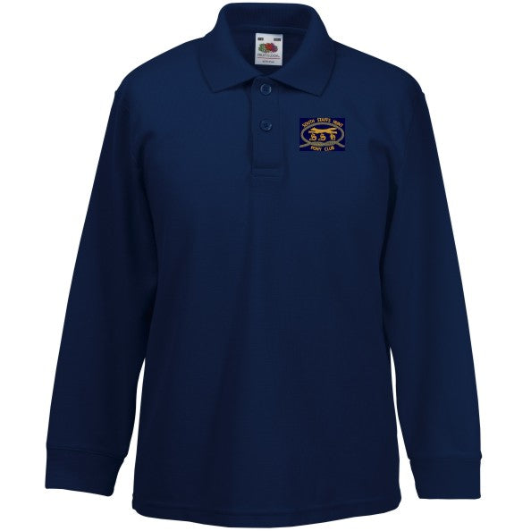 South Staffs Hunt Pony Club  Long Sleeve Polo Shirt