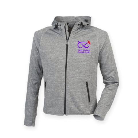 Lightweight running hoodie with reflective tape