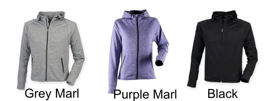 Club Women's lightweight running hoodie with reflective tape