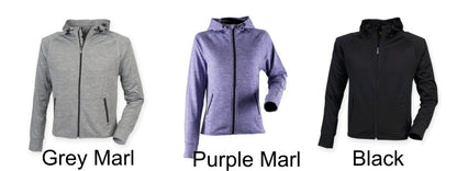 Derby Triathlon Women's lightweight running hoodie with reflective tape